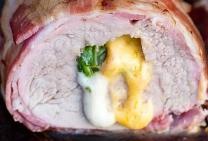 Grilled stuffed pork sales tenderloin