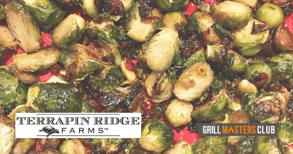 Brussel Sprouts with the BEST Bacon Jam Grill Masters Club