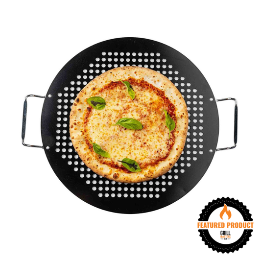 18" Non-Stick Pizza Grilling Tray with Handles by TableCraft