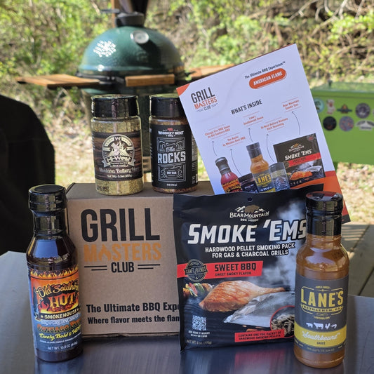 American Flame BBQ Box - Regional Barbecue Sauce & Rub Bundle with Recipes