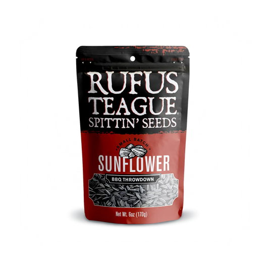 Rufus Teague Sunflower Seeds - "BBQ Throwdown" Spittin' Seeds 6 oz Pouch