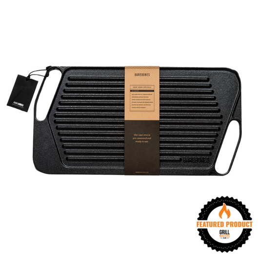 21" Reversible Cast Iron Griddle by Barebones