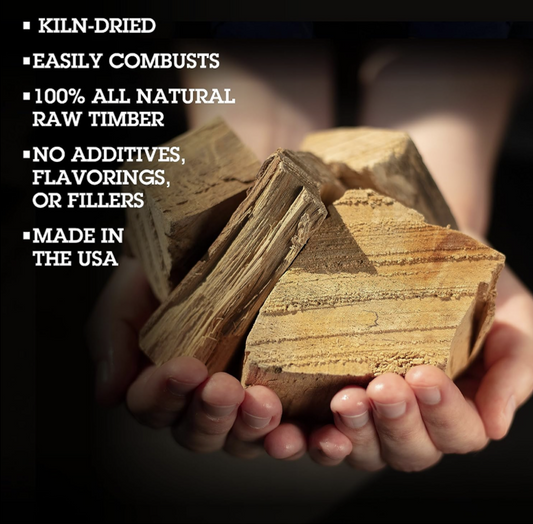 Smoke & Flame Bundle: Cherry + Hickory Wood Chunks (20 lbs) + High-Temp BBQ Gloves