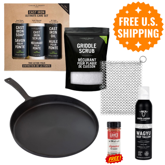 Ultimate Cast Iron Care & Cooking Crate: All Your Skillet Essentials