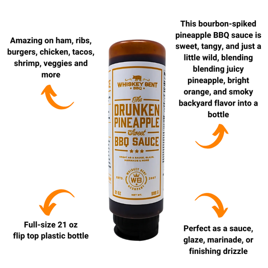 Drunken Pineapple BBQ Sauce by Whiskey Bent BBQ (15 oz)