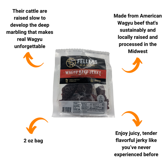 Wagyu Beef Jerky by Fellers Ranch (2 oz)