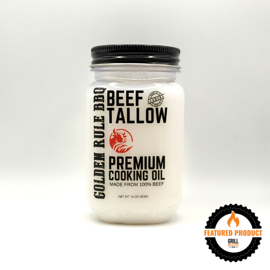 Golden Rule 100% Beef Tallow - Premium Cooking Oil (16 oz)