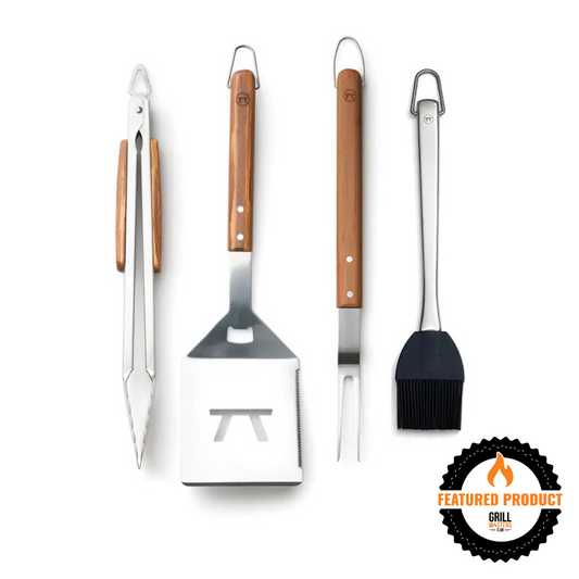 Grande 4-pc Stainless Steel Grill Tool Set - Verde Collection by Outset