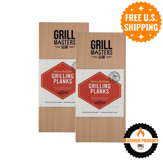 Grill Masters Club Western Red Cedar Grilling Planks - 5x11" (2-Pack)