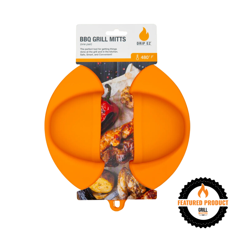 BBQ Grill Mitts 2-Pack – Heat Resistant Silicone Mitts Up To 480°F, Durable Oven Mitts For Grilling, Smoking, Baking & Food Handling