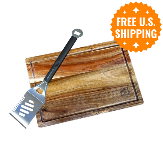Griller's Pro Accessory Bundle: Cutting Board & Spatula