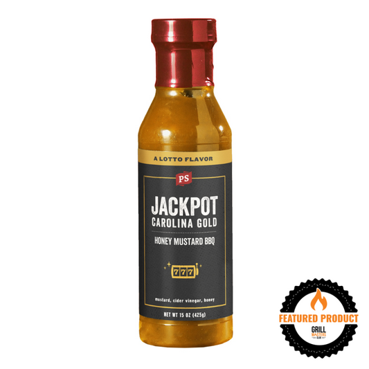 Jackpot Carolina Gold BBQ Sauce by PS Seasoning (15 oz)
