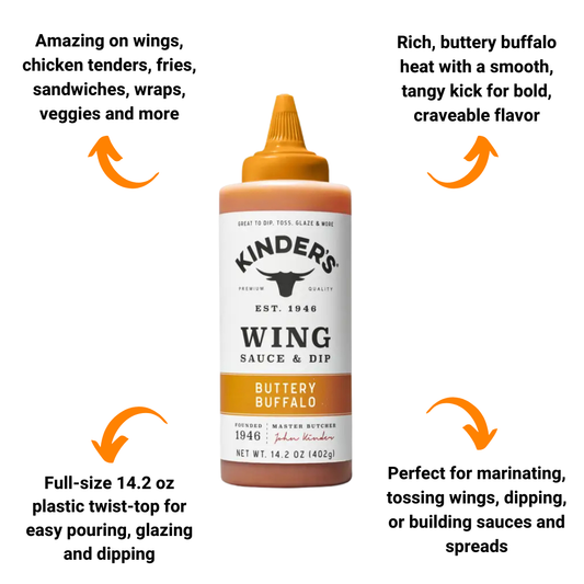 Kinder's Buttery Buffalo Wing Sauce (14.2 oz)