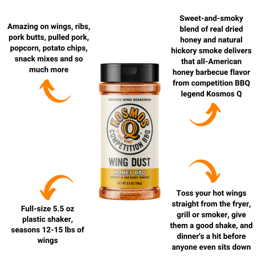 Kosmos Q Honey BBQ Wing Dust (5.5 oz)