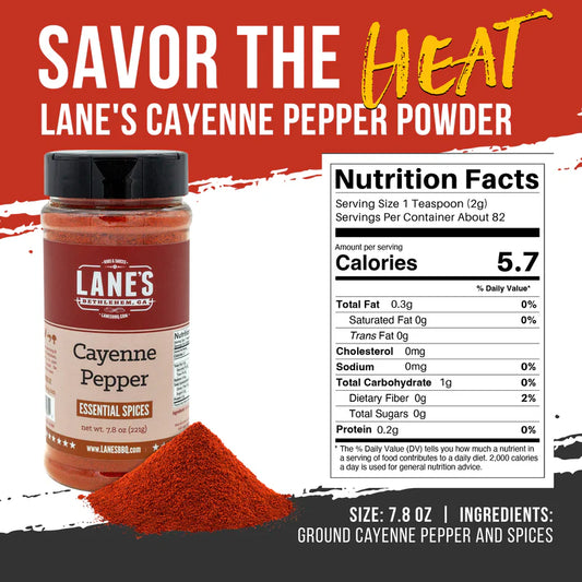 Ground Cayenne Pepper by Lane’s BBQ (7.8 oz)