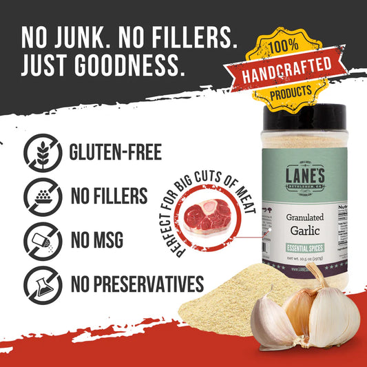 Granulated Garlic by Lane’s BBQ (10.5 oz)