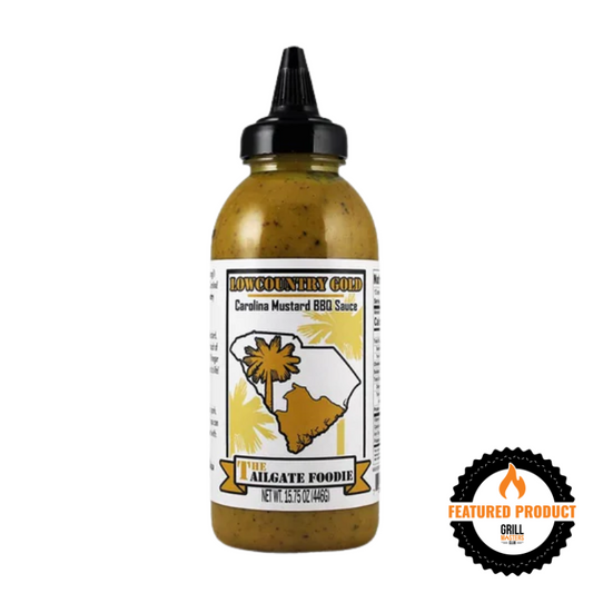 Lowcountry Gold: Carolina Mustard BBQ Sauce by the Tailgate Foodie (15.75 oz)
