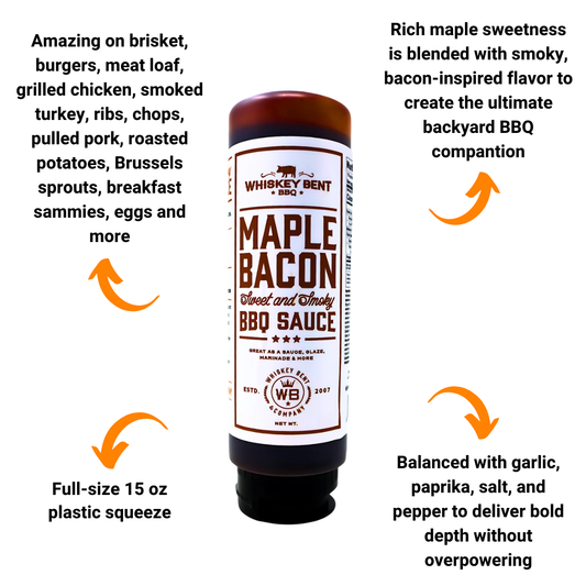 Maple Bacon BBQ Sauce by Whiskey Bent BBQ (15 oz)
