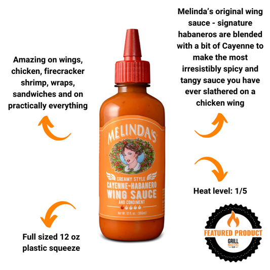 Melinda’s Creamy Style Cayenne-Habanero Wing Sauce (12 oz)