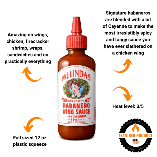 Melinda’s Creamy Style Habanero Wing Sauce (12 oz)