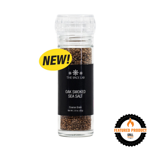 Oak Smoked Coarse Sea Salt Grinder by The Spice Lab (4.3 oz)