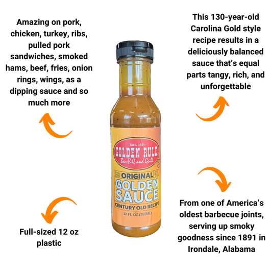 Original Golden Sauce by Golden Rule BBQ (12 oz)