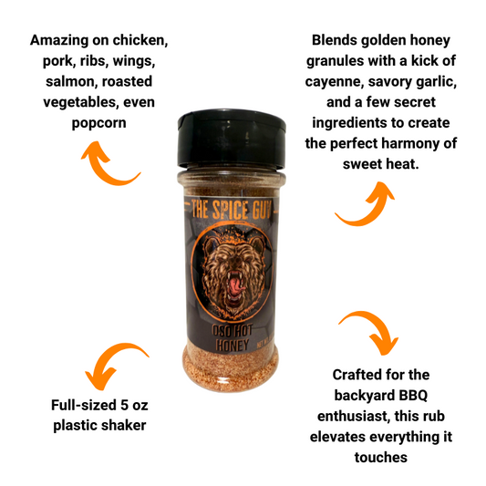Oso Hot Honey Rub by The Spice Guy (5 oz)