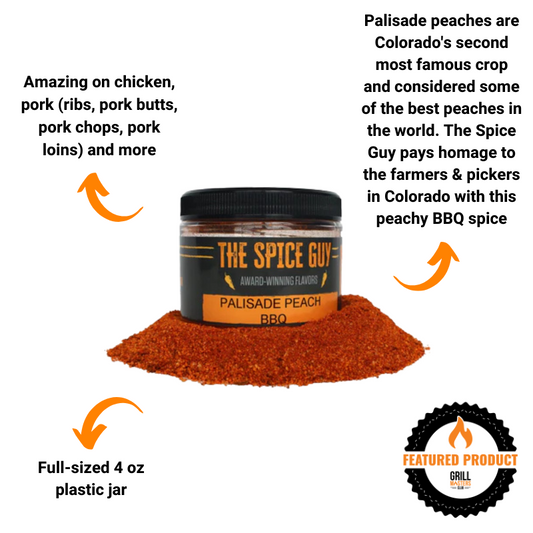 Palisade Peach BBQ Rub by The Spice Guy 4 oz jar