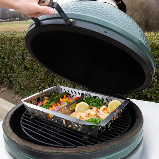 Adjustable UltraVersatile Stainless Steel Grill Basket by Proud Grill