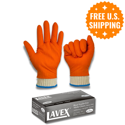 Pitmaster’s Pulling Glove Kit: Heat Resistant Gloves + Black Nitrile Glove Refill Pack (2XL - 90 count)