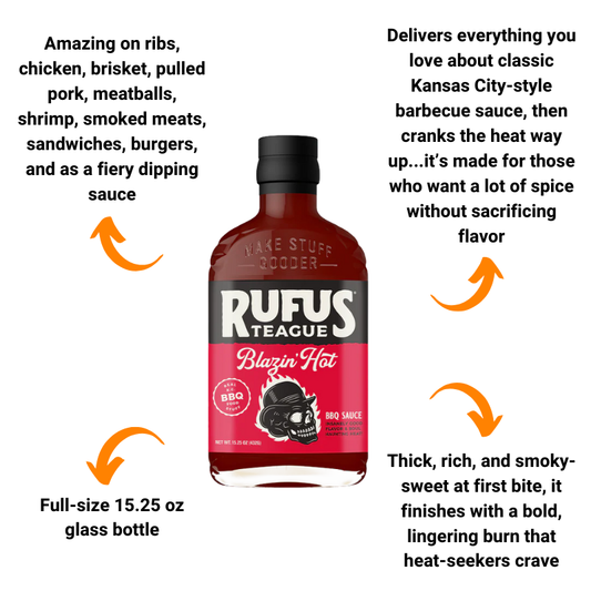 Rufus Teague Blazin' Hot BBQ Sauce (15.25 oz)