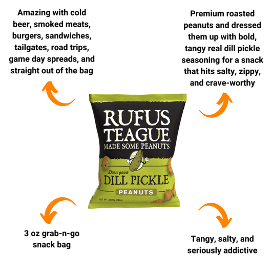 Rufus Teague Dill Pickle Peanuts (3 oz)