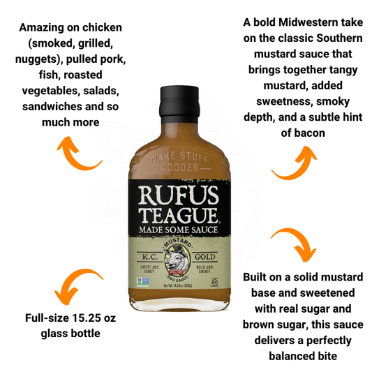 Rufus Teague KC Gold BBQ Sauce (15.25 oz)