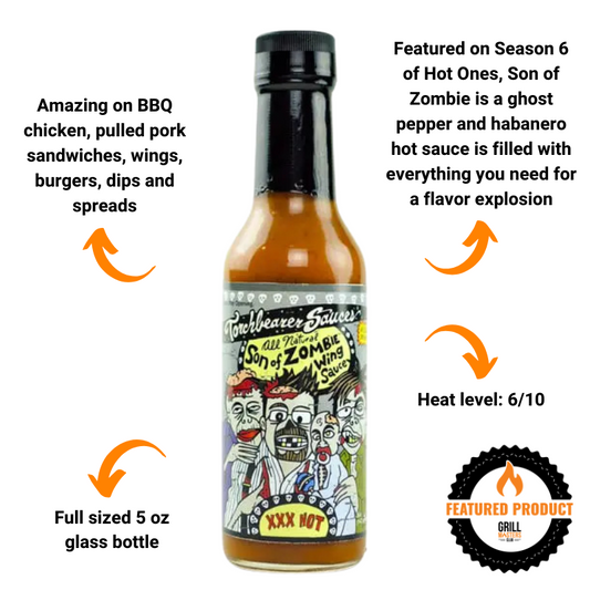 Torchbearer Hot Sauce 3-Pack: Son of Zombie, Slaughter & Sweet Onion Habanero