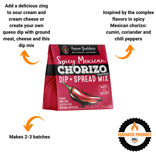 Spicy Mexican Chorizo Dip & Spread Mix by Sauce Goddess