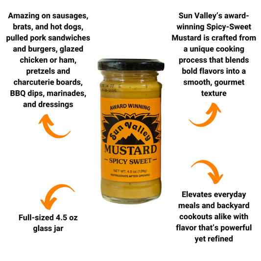 Sun Valley Award Winning Spicy-Sweet Mustard (4.5 oz)