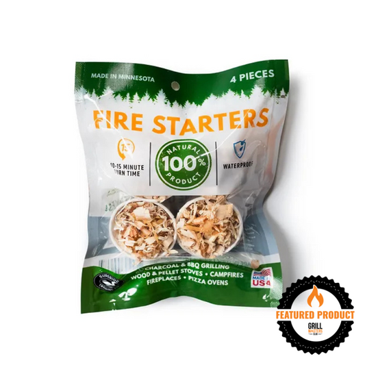 Natural Fire Starters Travel Pack by Superior Trading Co. (4 pack)