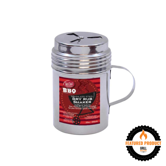 10 oz Stainless Steel Dry Rub Shaker w/ Handle by TableCraft