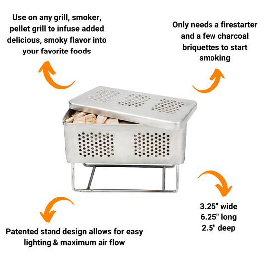 Smoke Session Bundle: Smoke Box + Wood Chips + Grilling Gloves