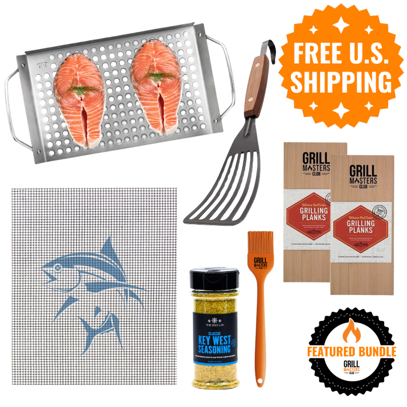 Ultimate Fin to Flame Bundle: Fish & Seafood Grilling Kit | Grill Masters Club Ultimate Fin to Flame Bundle: Fish & Seafood Grilling Kit | Grill Masters Club