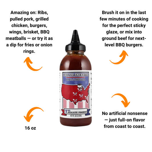 The All-American: America’s BBQ Sauce by The Tailgate Foodie (16 oz)