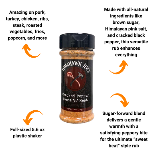 Tomahawk Jim’s Cracked Pepper Sweet 'n' Heat (5.6 oz)