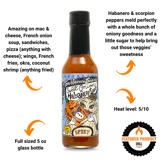 Sweet Onion Habanero Hot Sauce by Torchbearer Sauces
