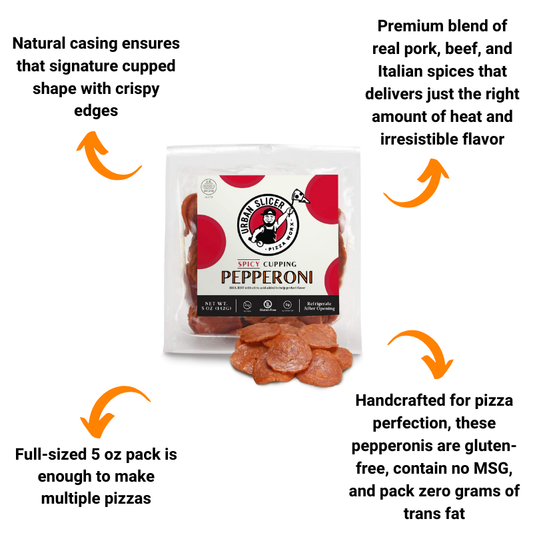 Spicy Cupping Pepperoni by Urban Slicer Pizza Worx (5 oz)