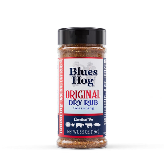 Blues Hog Original Dry Rub Seasoning (5.5 oz) - Sweet & Savory BBQ Seasoning