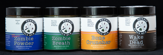 Zombie Spice Rub 4-Pack Gift Set: All-Purpose Spice Blends for Cooking