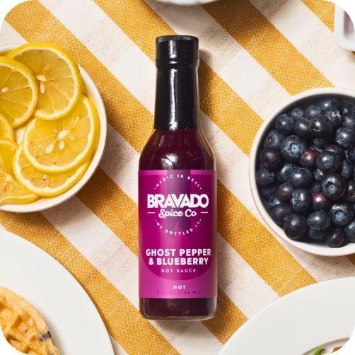 Ghost Pepper & Blueberry Hot Sauce by Bravado Spice Co. (5 oz)