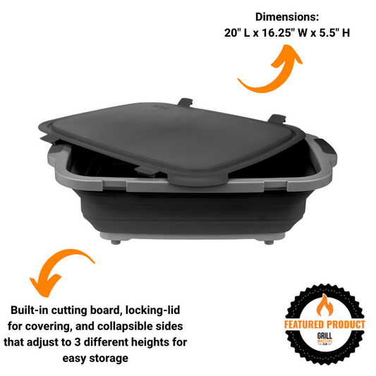 Smoker Essentials Bundle: Prep Tub + Resting Blanket + Grill Gloves + Tongs + Free Rub