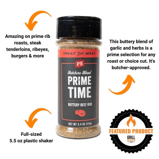 Prime Time Buttery Beef Rub by PS Seasoning (5.5 oz)