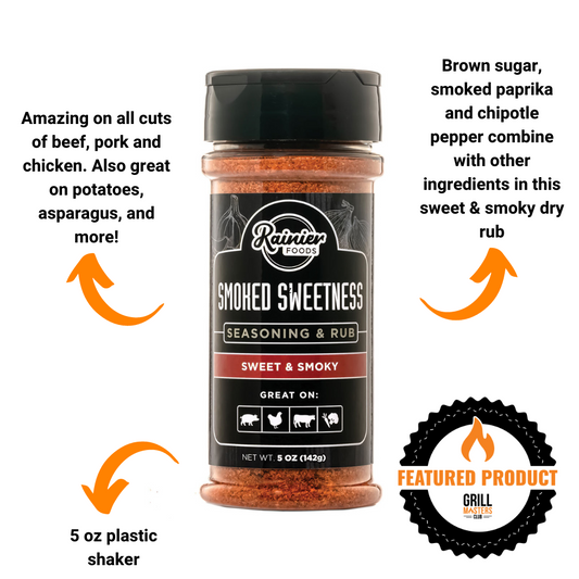 Smoked Sweetness Rub by Rainier Foods (5 oz plastic)